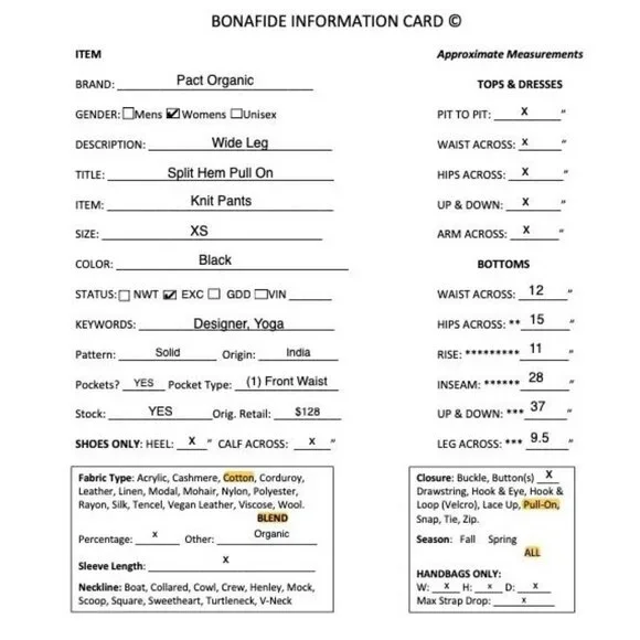 Pact Organic Womens Wide Leg Split Hem Pull On Knit Pants Size XS Black AN EXC - Picture 11 of 11